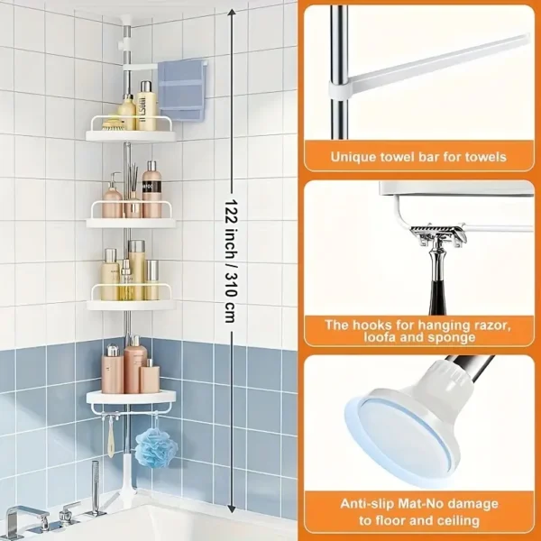 REPISA ESQUINERA ADAPTABLE PARA BAÑO