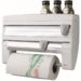 DISPENSADOR PAPEL X 3 CON REPISA CONDIMENTOS DISPENSADOR PAPELES COCINA X 3 CON REPISA