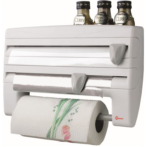 DISPENSADOR PAPEL X 3 CON REPISA CONDIMENTOS DISPENSADOR PAPELES COCINA X 3 CON REPISA