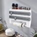 DISPENSADOR PAPEL X3 DISPENSADOR PAPELES COCINA X 3 CON REPISA