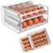 ORGANIZADOR HUEVOS X 32 DISPENSADOR DE HUEVOS CAJONERA DESLIZANTE Y APILABLE