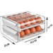ORGANIZADOR HUEVOS X 32.3 DISPENSADOR DE HUEVOS CAJONERA DESLIZANTE Y APILABLE