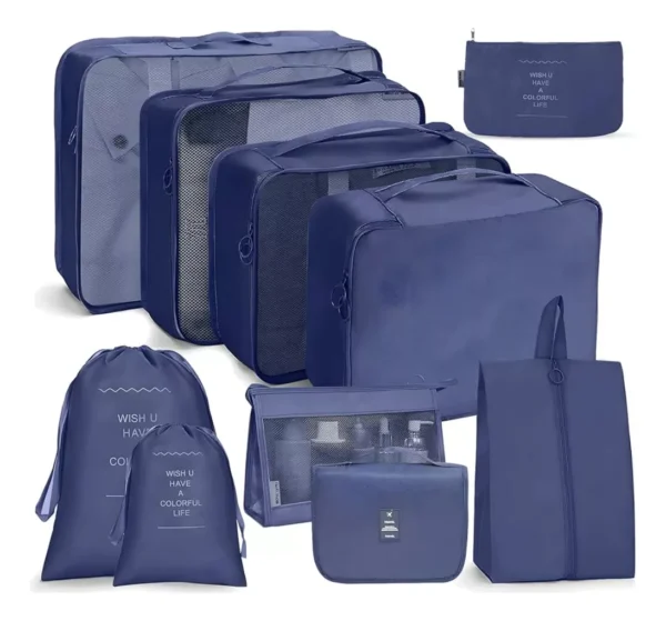 ORGANIZADOR DE MALETA VIAJE X 11 ACCESORIOS