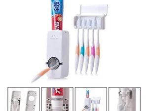 PORTACEPILLOS+DISPENSADOR CREMA DENTAL