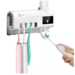 PORTACEPILLOS DESINFECTANTE "UV" CON DISPENSADOR CREMA DENTAL