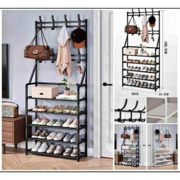 ORGANIZADOR ZAPATOS  4 NIVELES CON PERCHERO