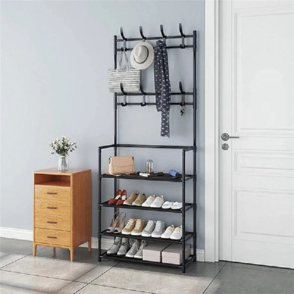 ORGANIZADOR ZAPATOS  4 NIVELES CON PERCHERO