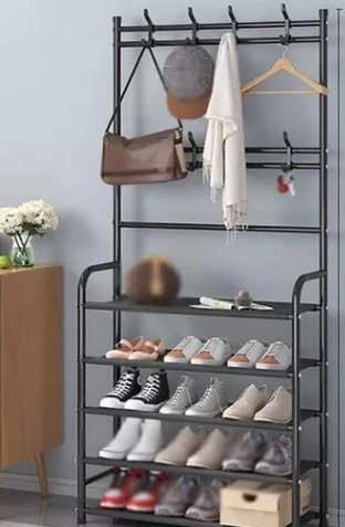ORGANIZADOR ZAPATOS  4 NIVELES CON PERCHERO