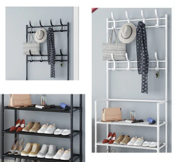 ORGANIZADOR ZAPATOS  4 NIVELES CON PERCHERO