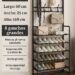 ORGANIZADOR ZAPATOS  4 NIVELES CON PERCHERO