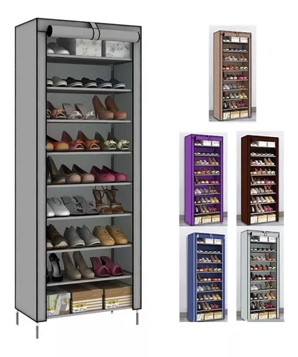 ORGANIZADOR ZAPATOS 9 NIVELES CON FORRO