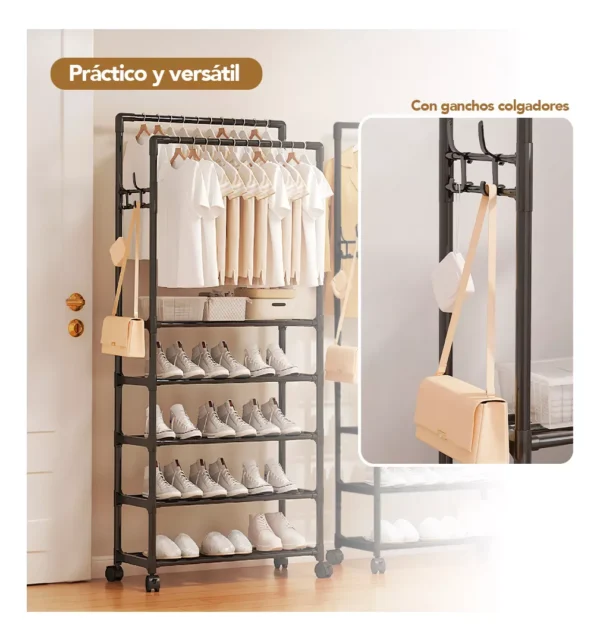 ORGANIZADOR ZAPATERO CON PERCHERO DOBLE