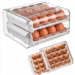 organizador huevos nevera x 32 DISPENSADOR DE HUEVOS CAJONERA DESLIZANTE Y APILABLE